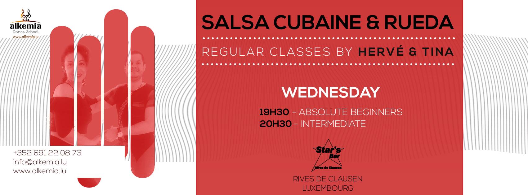 Cours de Salsa cubaine & Rueda les mercredis. ESSAI Gratuit