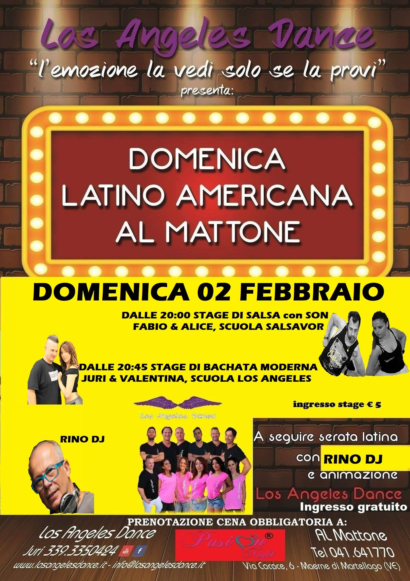 02 02 Domenica Latina Al Mattone Stage Salsa+son & Bachata