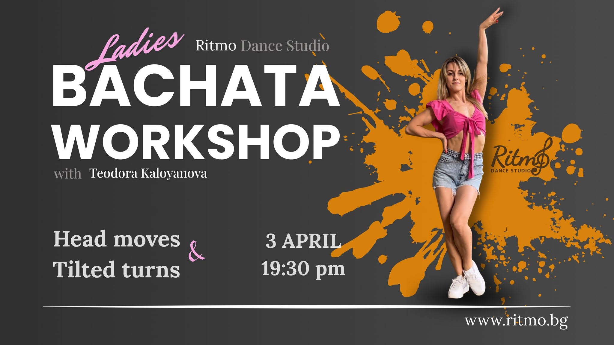 Head Moves & Tilted Turns - Bachata Ladies Workshop с Теодора Калоянова @Студентски град