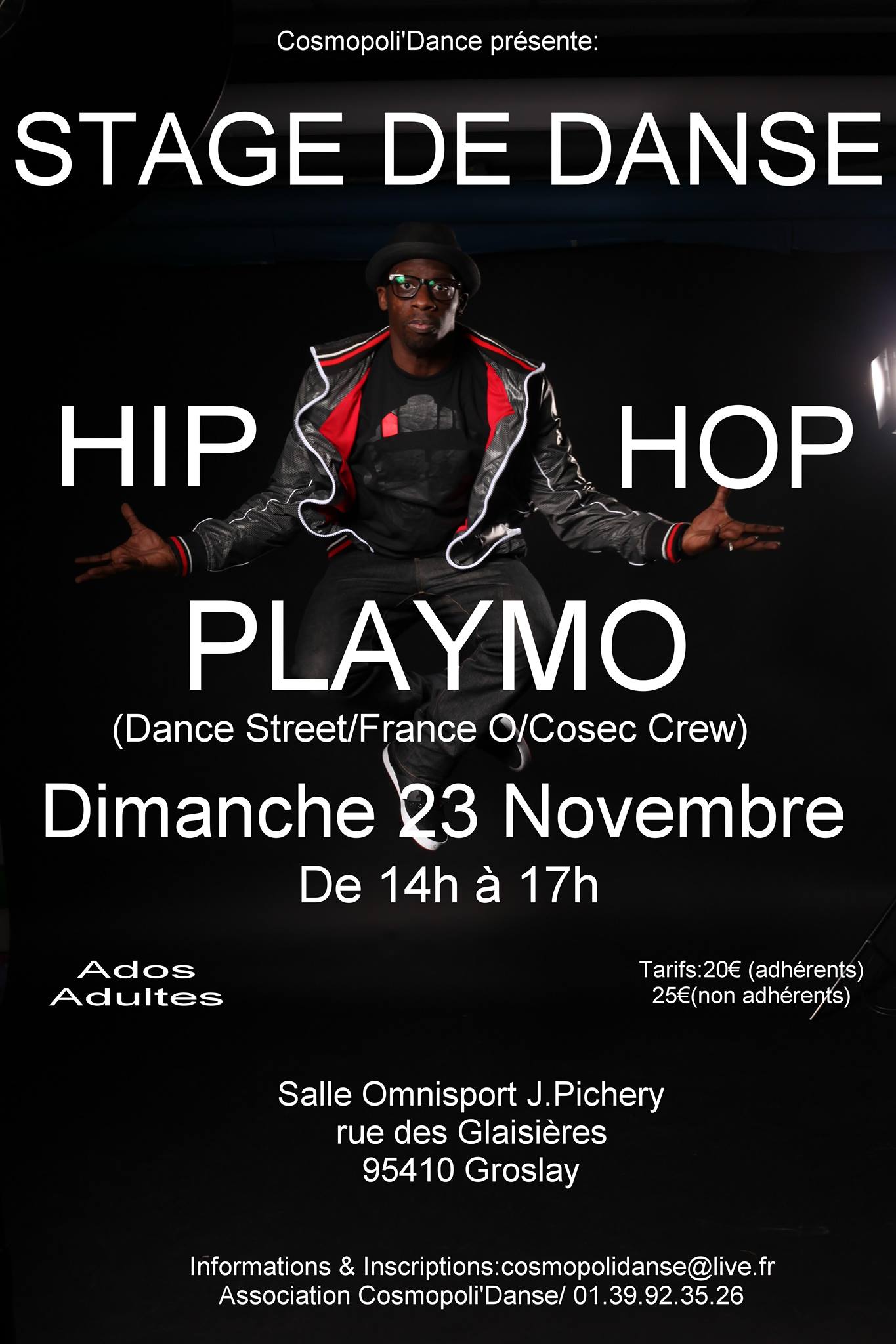 Stage danse hip hop avec Playmo