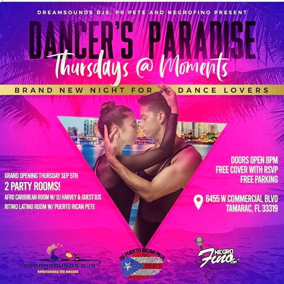 Salsa Bachata Kizomba Thursdays at Moments NightClub!
