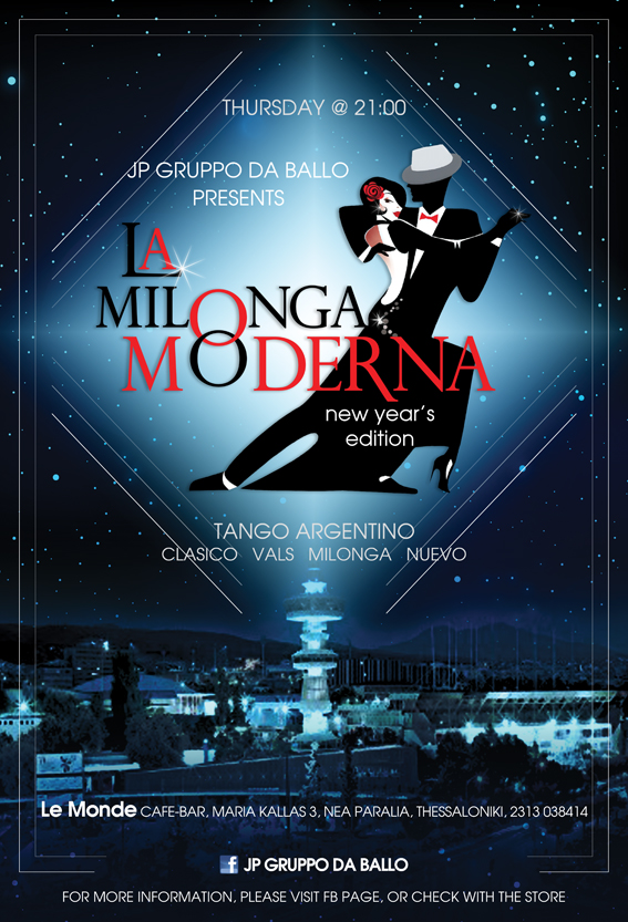 La Milonga Moderna new year's edition
