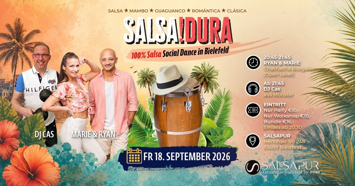 ✨Salsadura am Fr 18.09.2026 in Bielefeld✨