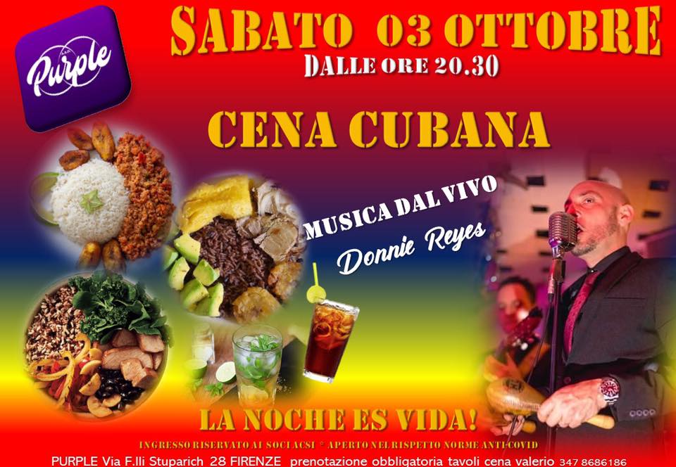 CENA CUBANA con stage gratuito dalle 1930