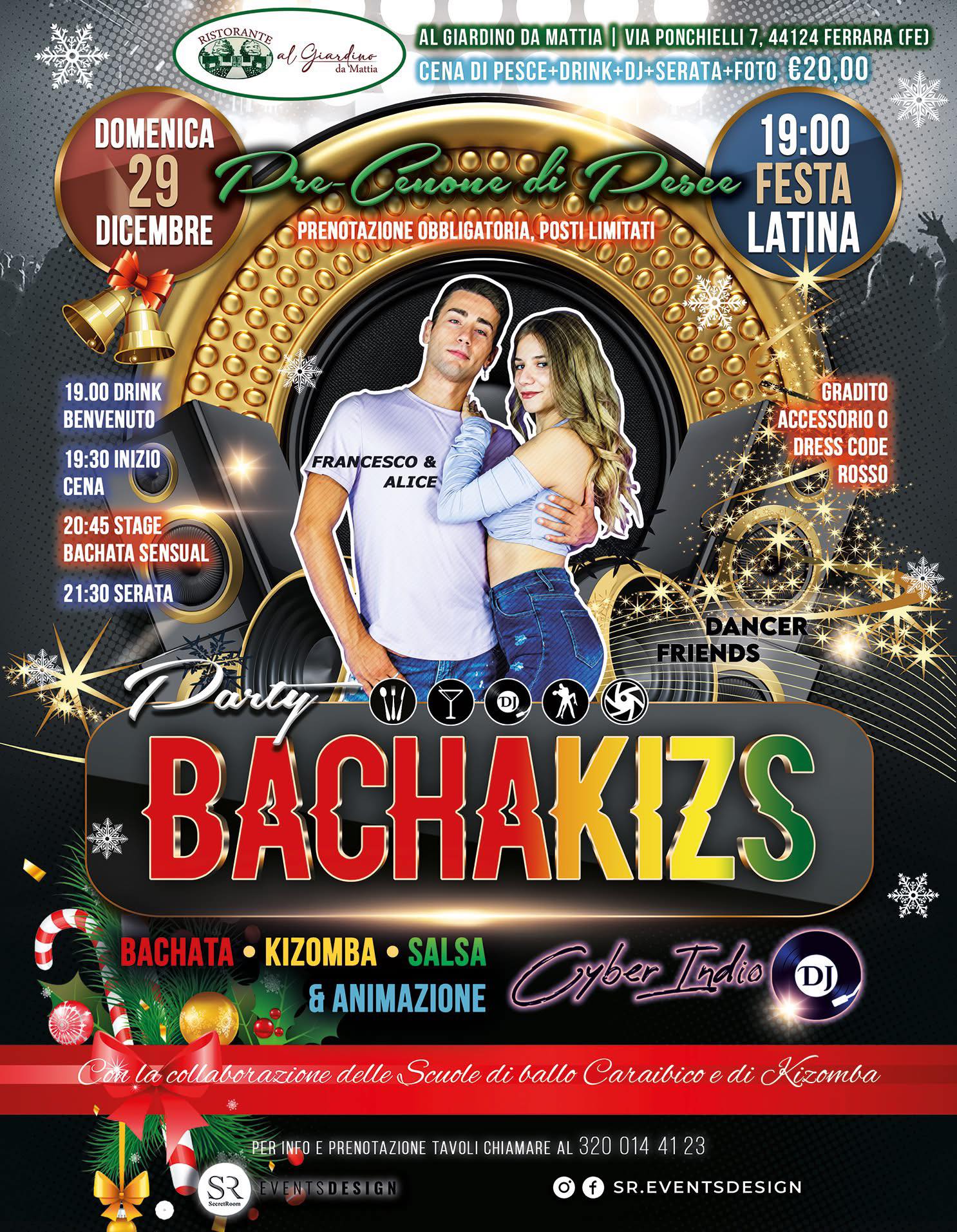 Party BACHAKIZS BACHATA, KIZOMBA & SALSA PRE-CENONE DI PESCE