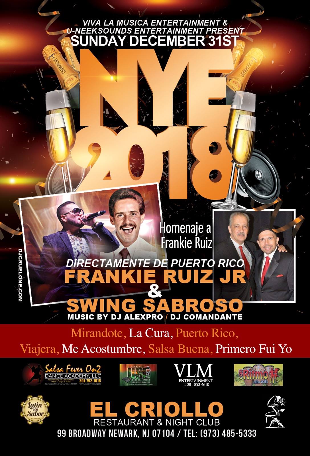 Bring In The New Year w Frankie Ruiz Jr & Swing Sabroso