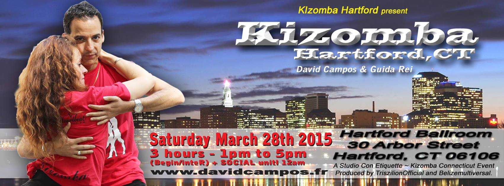 3.28.15 KIZOMBA SEMBA WORKSHOPS HARTFORD f David Campos & Guida Rei