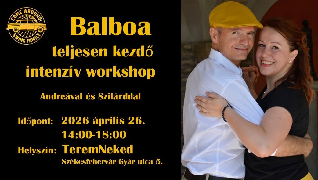 Balboa teljesen kezdő intenzív workshop