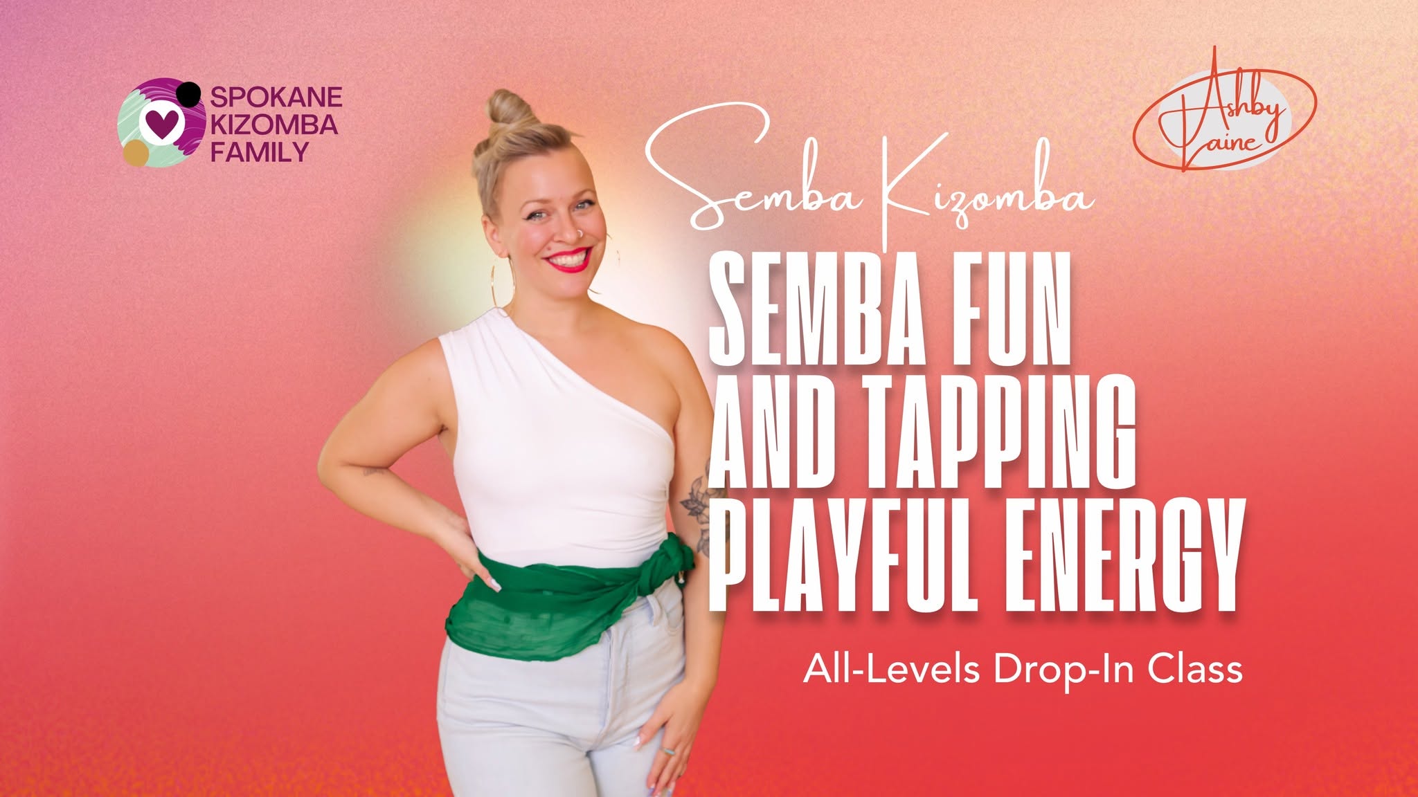 Semba Fun and Tapping Playful Energy: All-Levels Drop-In Kizomba Class with Ashby Laine