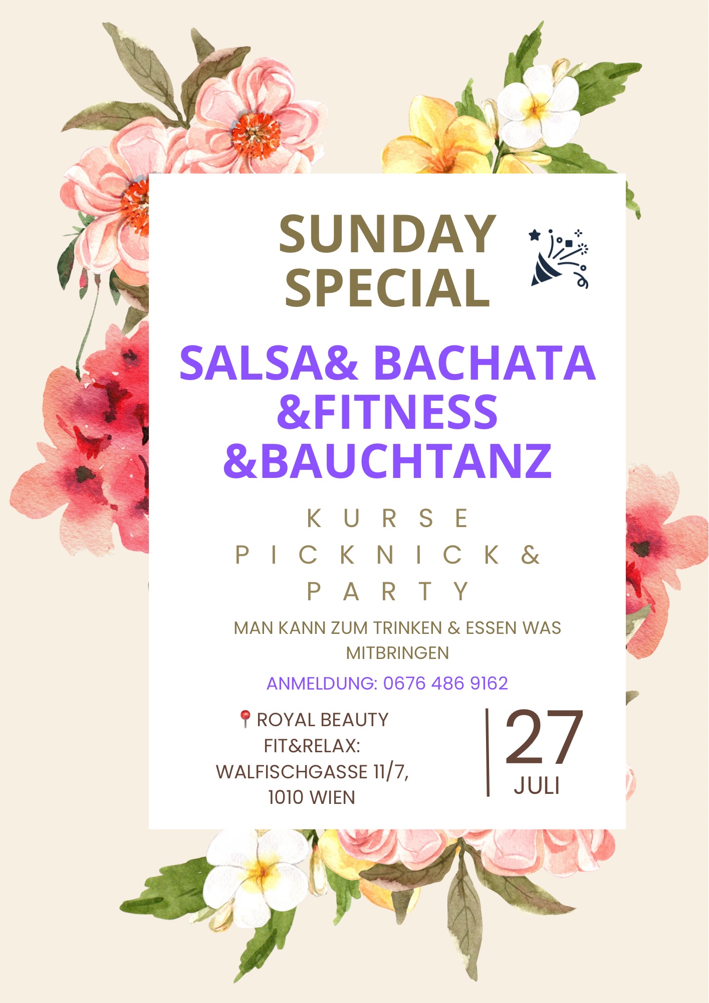 SUNDAY SPECIAL DANCE & PICNIC & PARTY๐๐๐ฝ๐บ๐ฝ๐