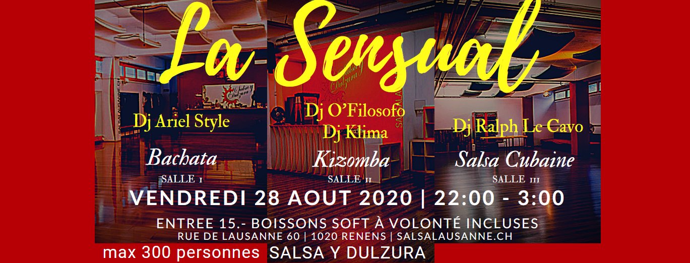 La Sensual SYD_3 Salles_Bachata_Salsa Cubaine_Kizomba