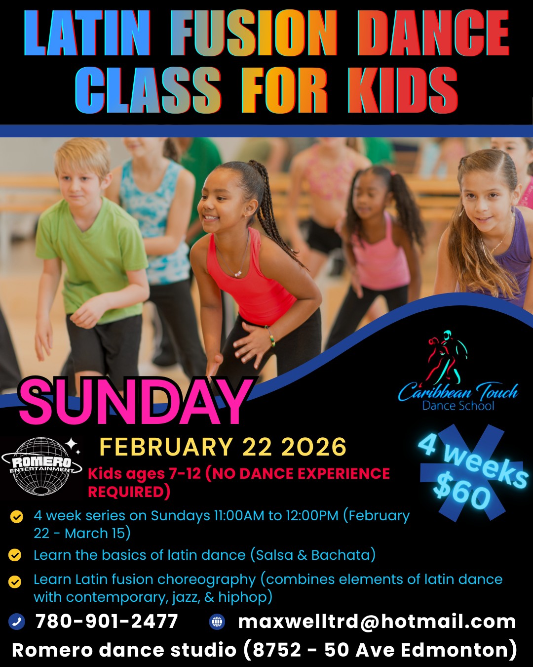 Latin Fusion Dance Class For Kids