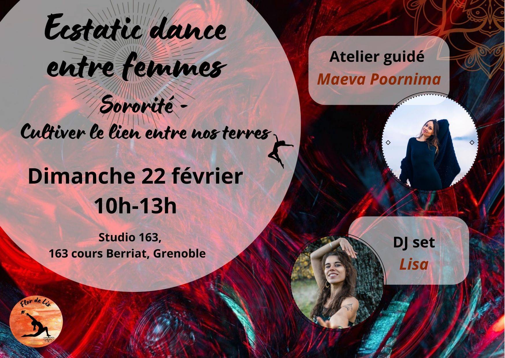 Ecstatic Dance entre femmes - Atelier Maeva Poornima + DJ set Lisa