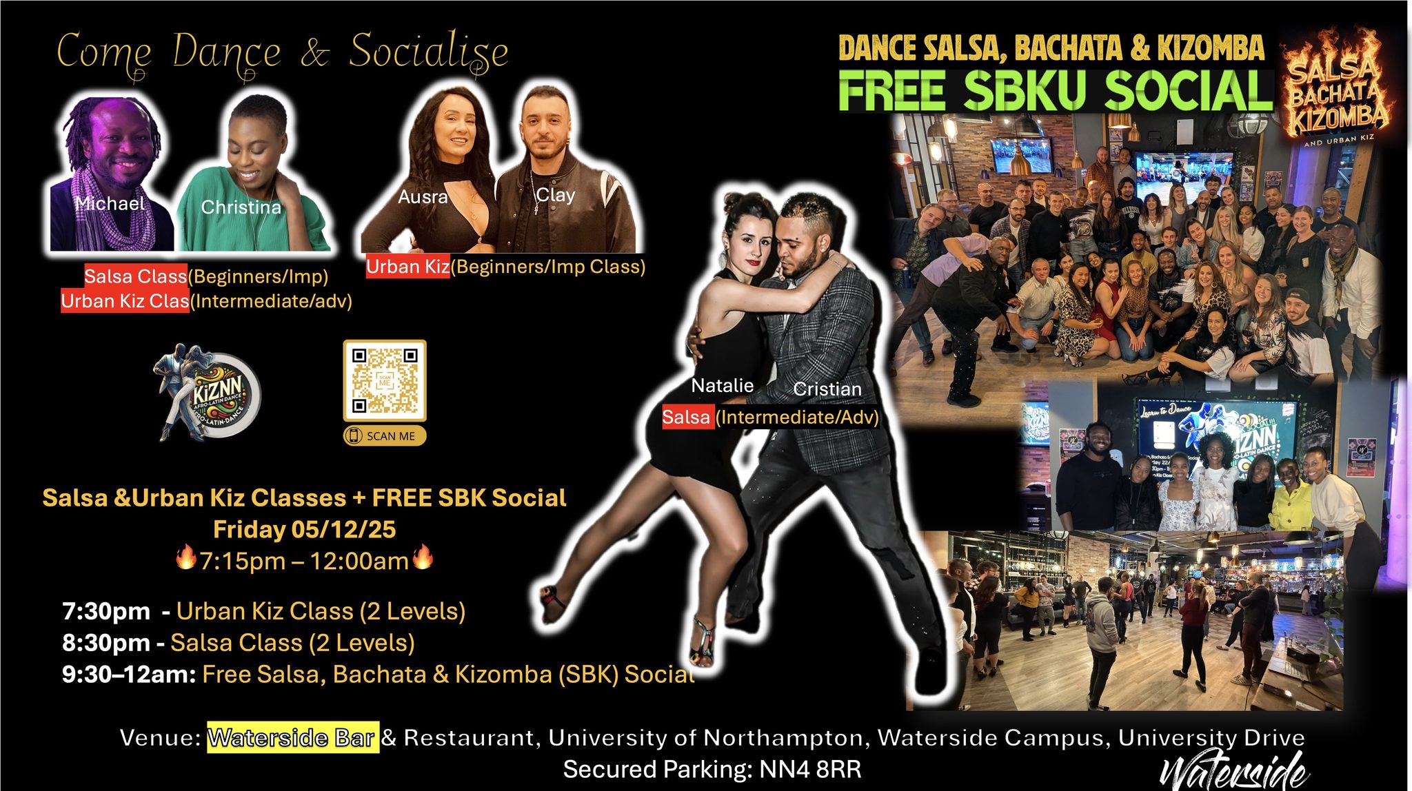 KIZNN classes & social Salsa Bachata Kizomba Urban Kiz Northampton