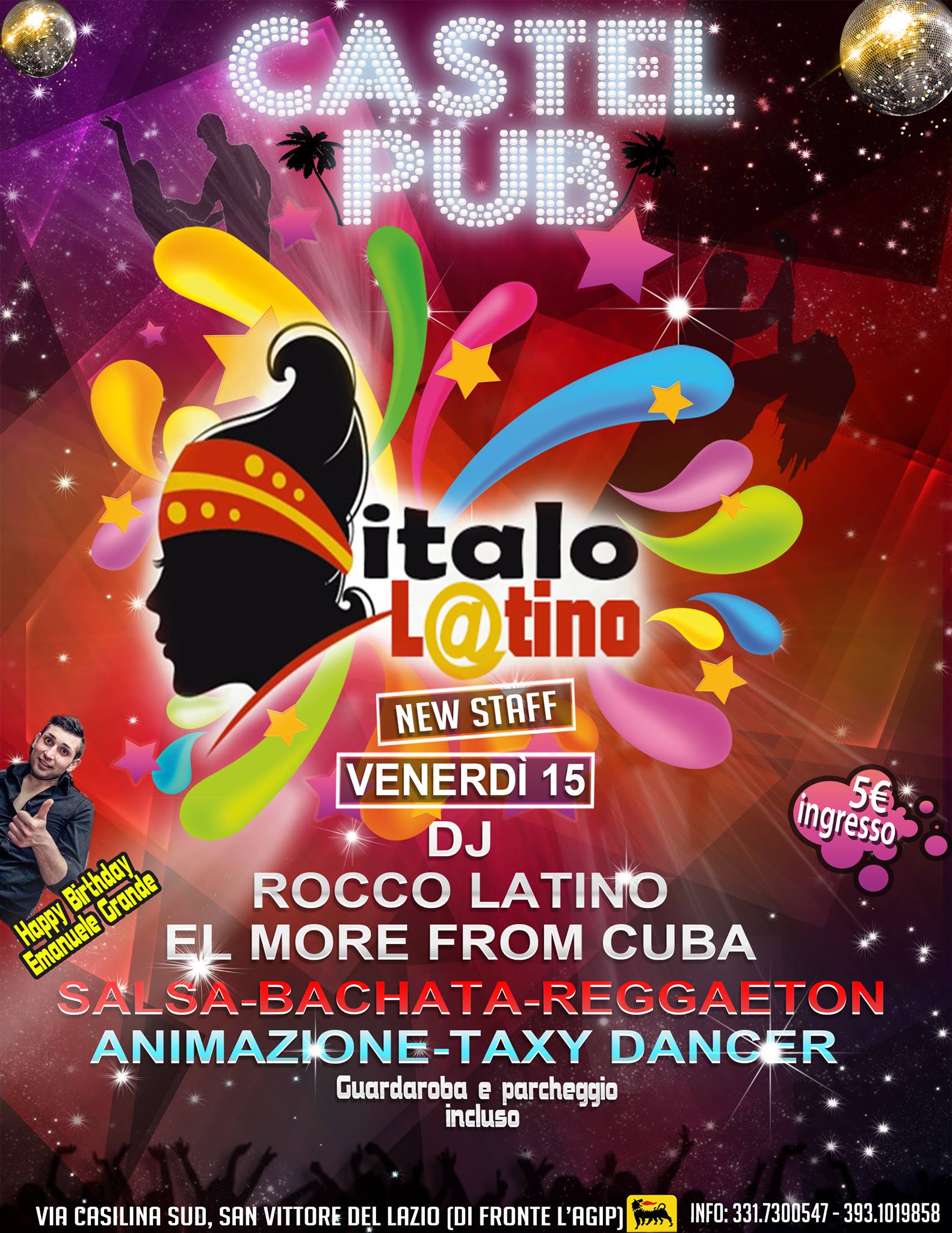 VENERDì LATINO CASSINO - CASTEL PUB - Staff ITALO L@TINO