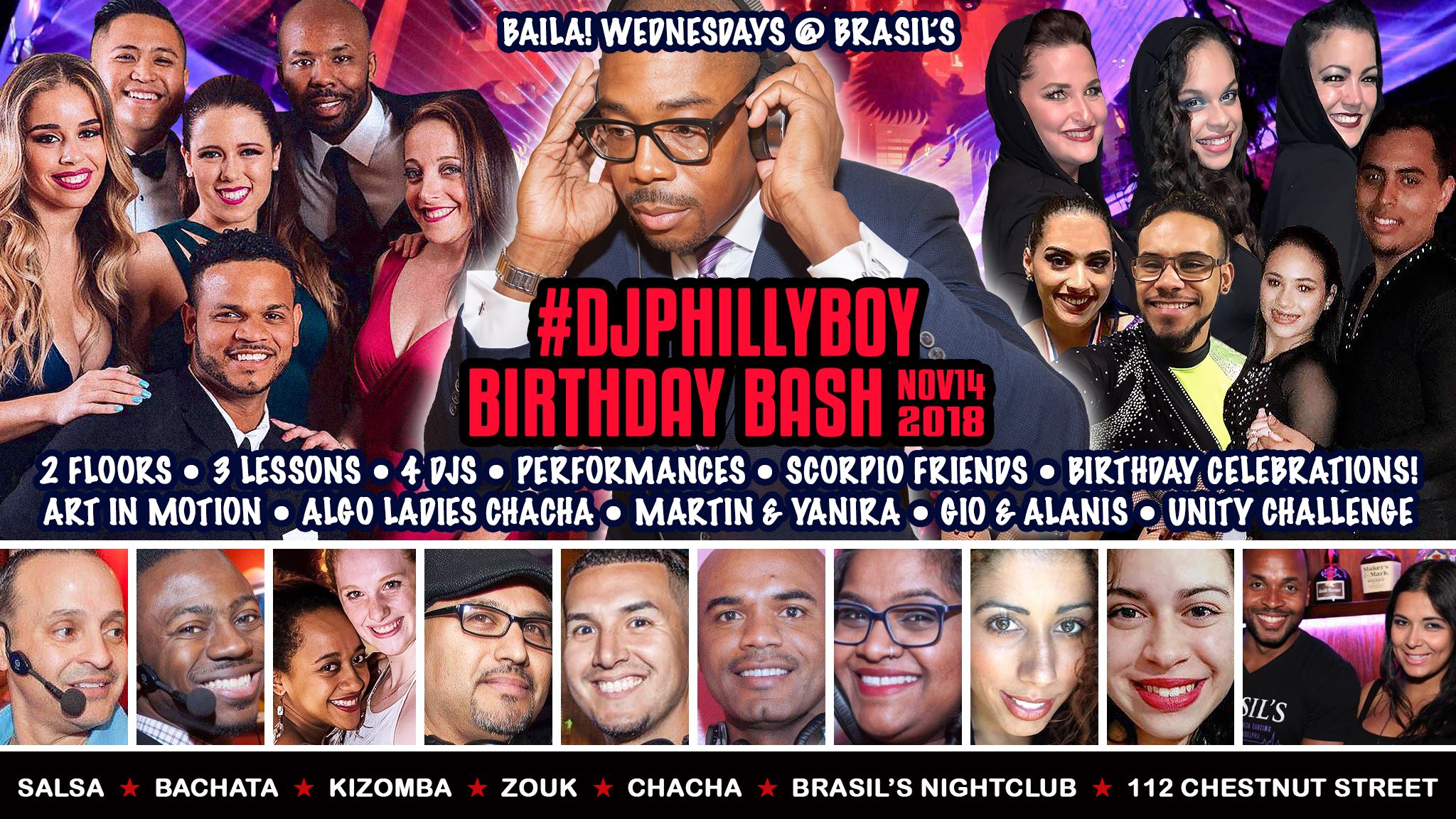 Baila! Wednesdays - PhillyBoy Birthday Bash - 2 Floors 4 DJS