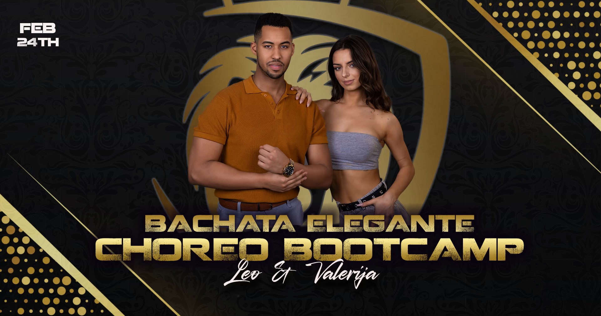 Bachata Elegante 3 Hour Choreo Bootcamp w Leo & Valerija
