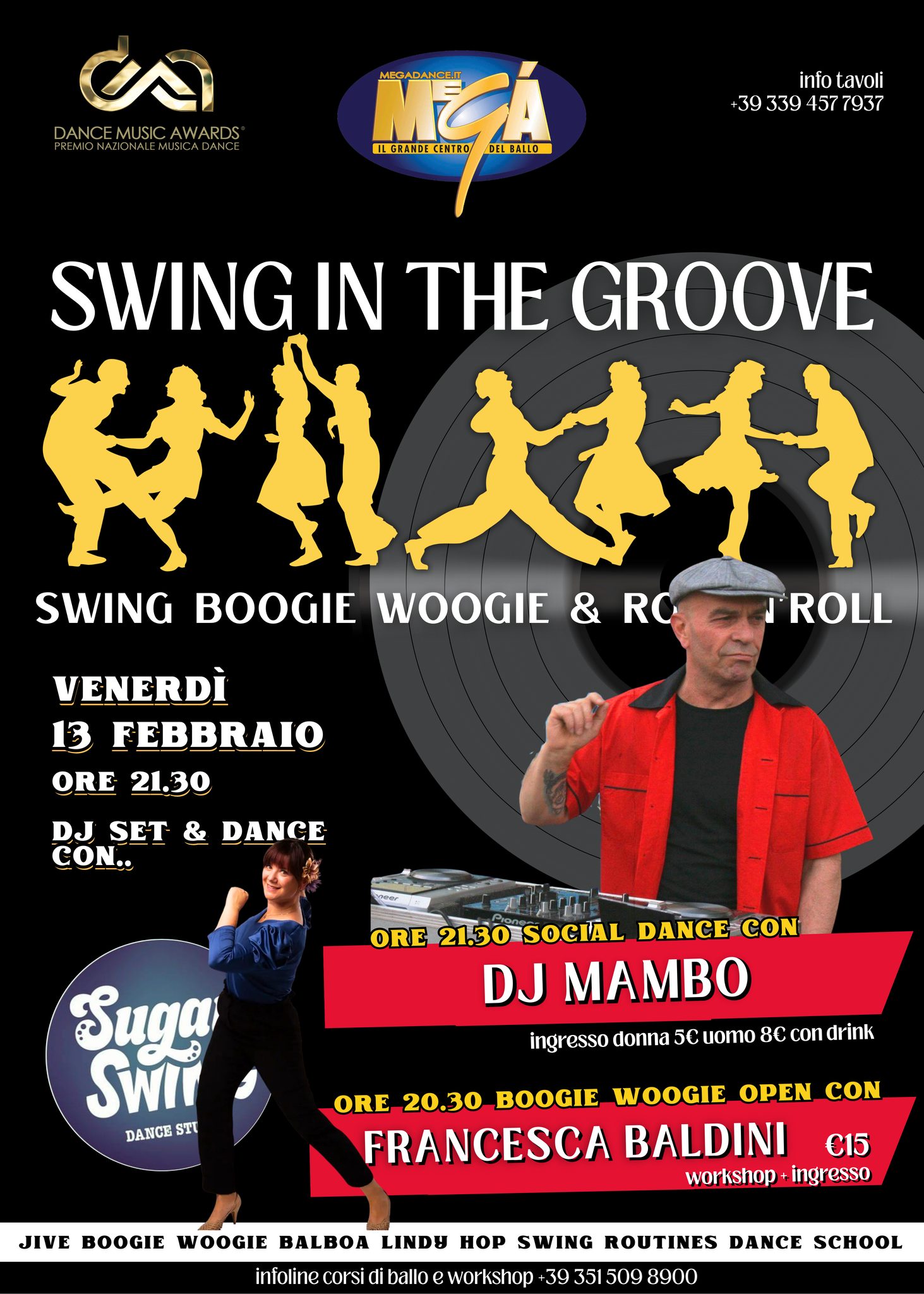 SWING in the GROOVE con DJ MAMBO + Workshop Boogie Woogie con Francesca