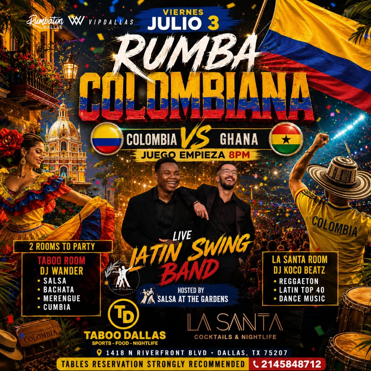RUMBA COLOMBIANA @ TABOO DALLAS