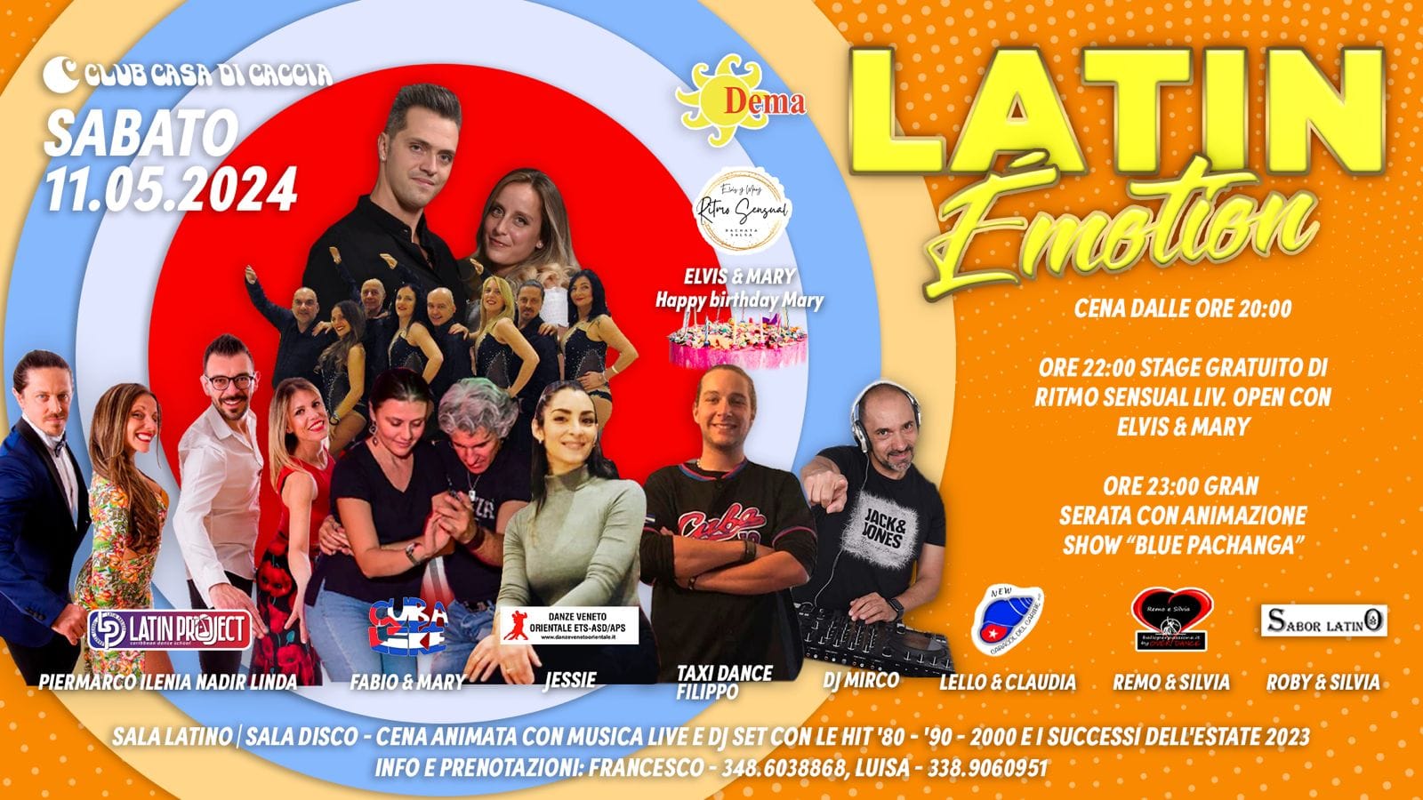 LATIN ÈMOTION SABATO 11 MAGGIO 2024