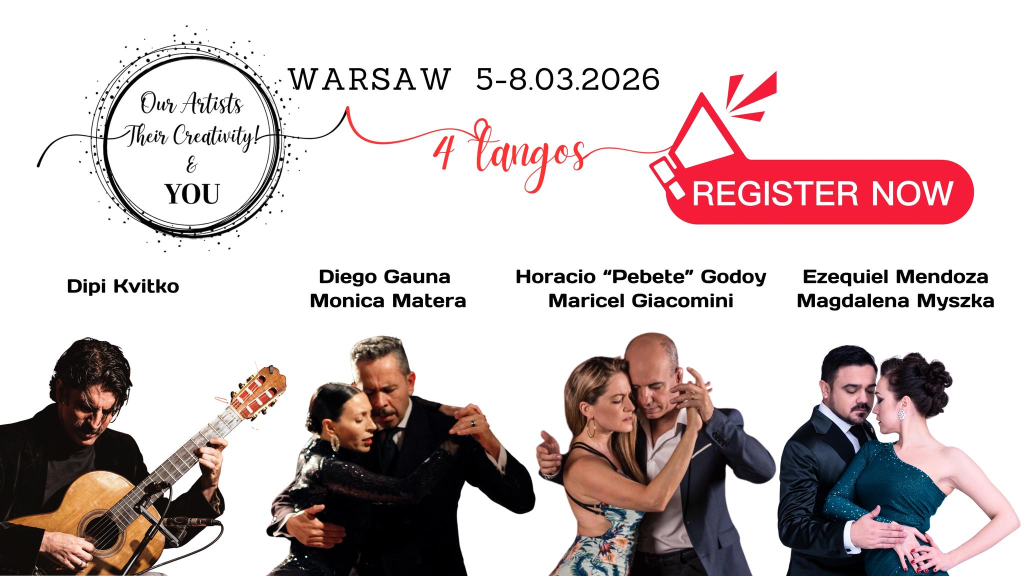 4TANGOS with Horacio Pebete Godoy & Maricel Giacomini 2026