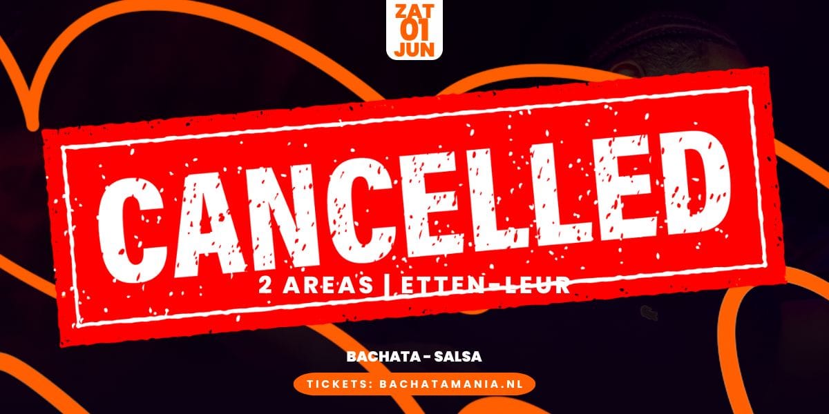 Cancelled -Bachata Mania Club Tour (Etten-Leur)1 juin 2024 - Salsa Bachata
