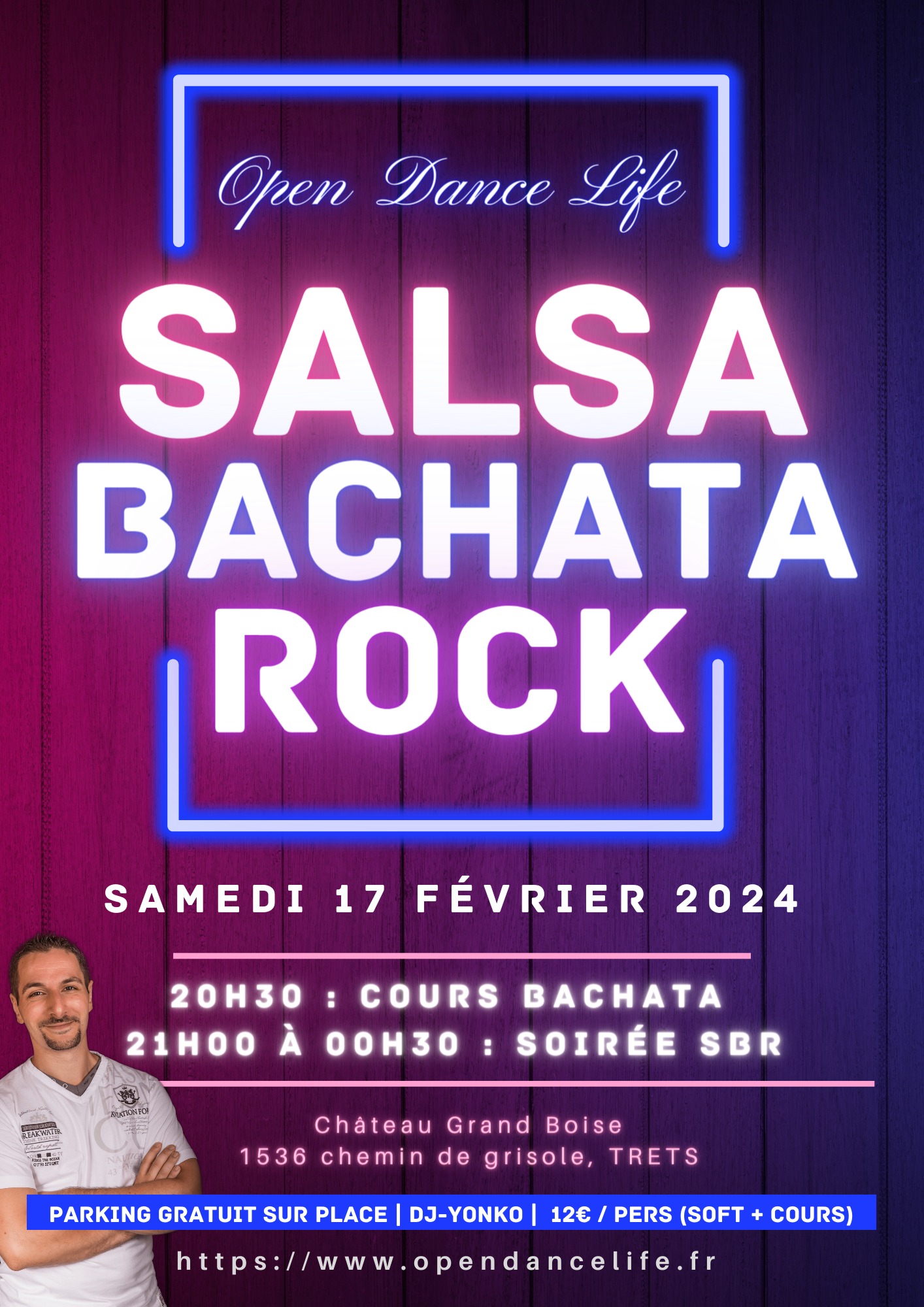 ✨ Soirée SBR (Salsa, Bachata & Rock) - TRETS (13) - Open Dance Life & Alexia VILLEMAGNE