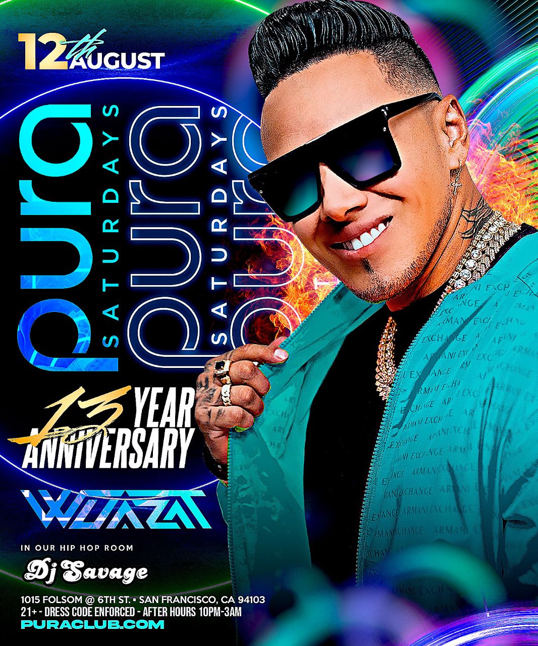 PURA'S 13 Year Anniversary 8.12 ft. DJ WUAZAT