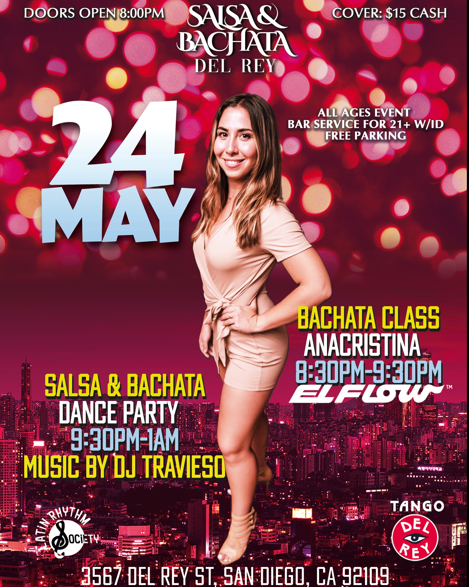 Salsa & Bachata Del Rey Saturday May 24