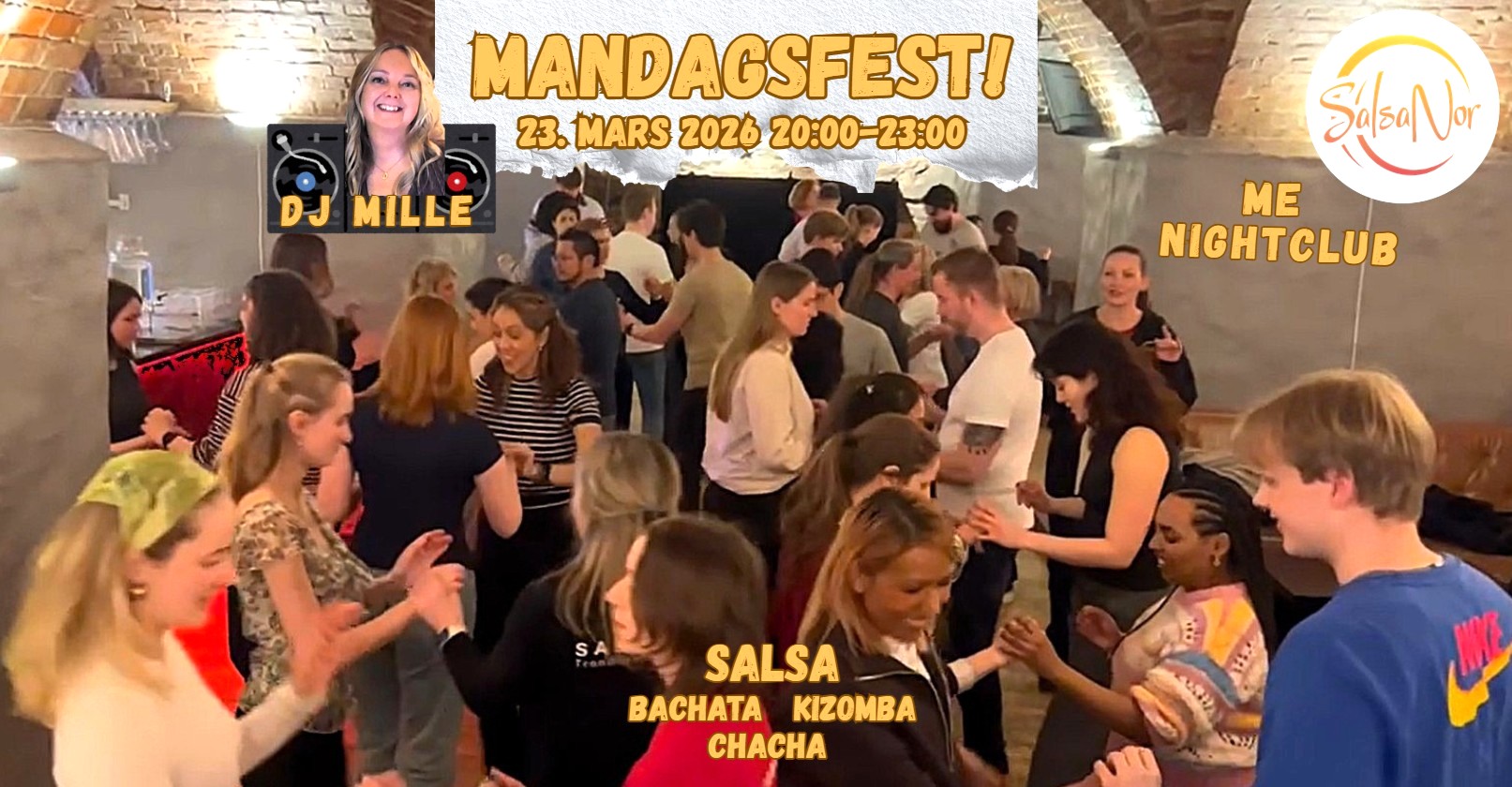 MandagsFest@Me - with DJ MILLE!