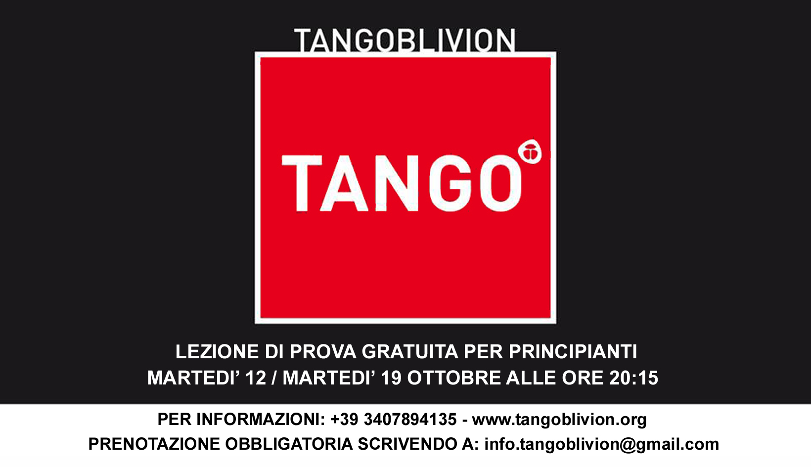 Inizio corsi di Tango a Venezia