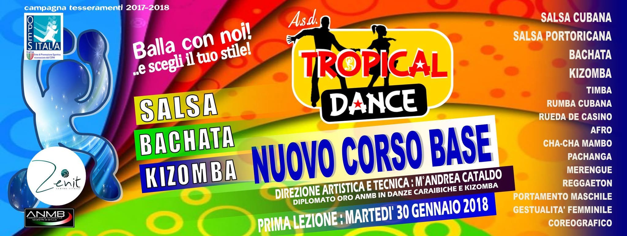 Nuovo corso base di Salsa Bachata E Kizomba