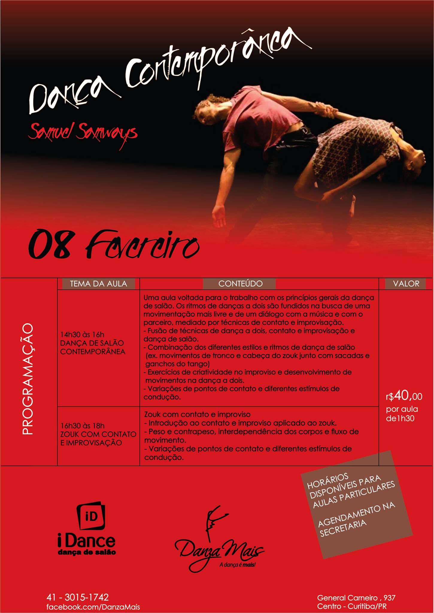 WORKSHOP DE DANÇA DE SALÃO CONTEMPORÂNEA