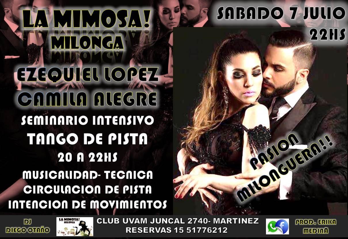 LaMimosaMilonga! 7Jul2018 desde las 20hs
