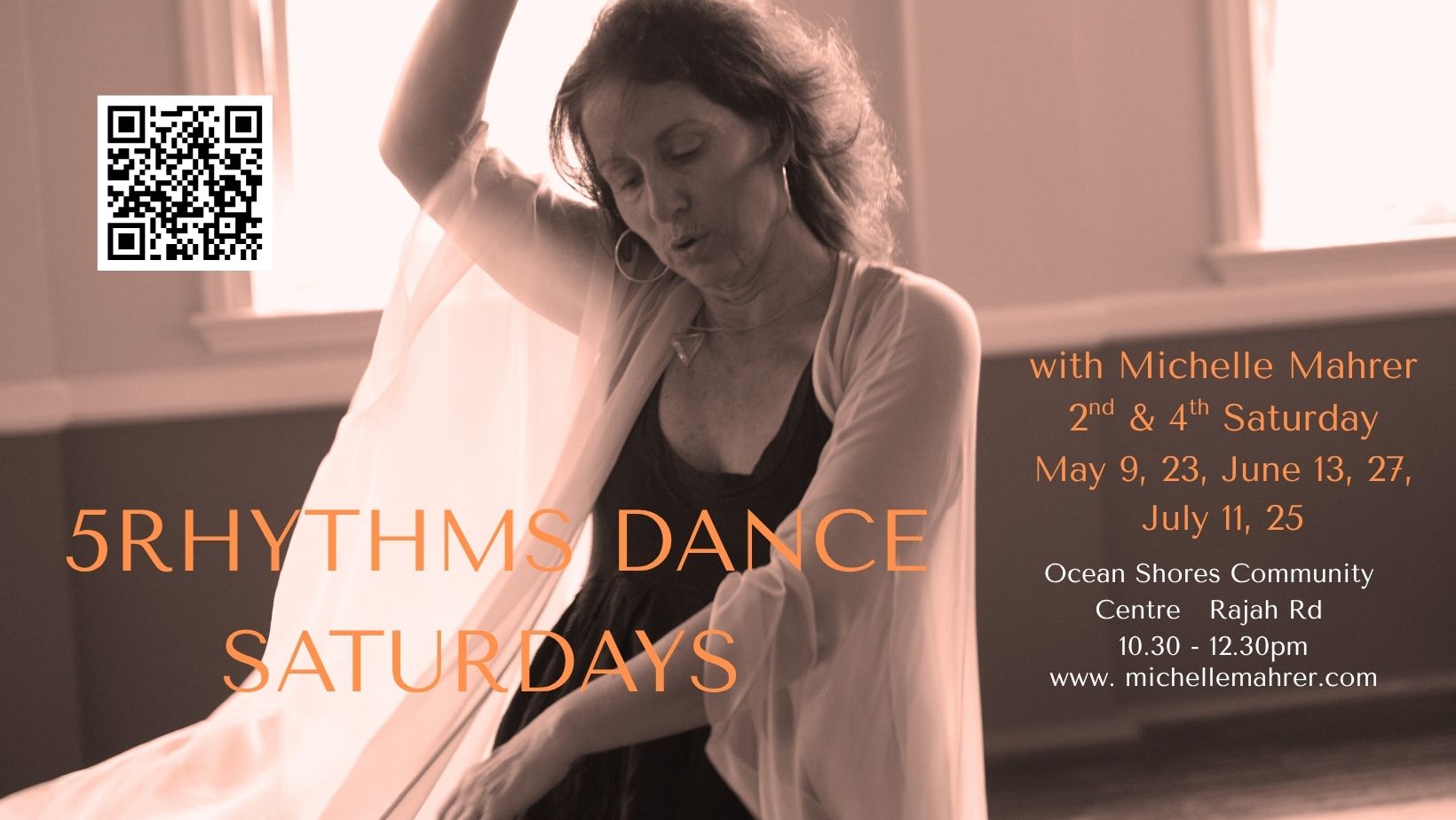 5Rhythms Dance Saturdays with Michelle Mahrer (2nd 4th Sat)