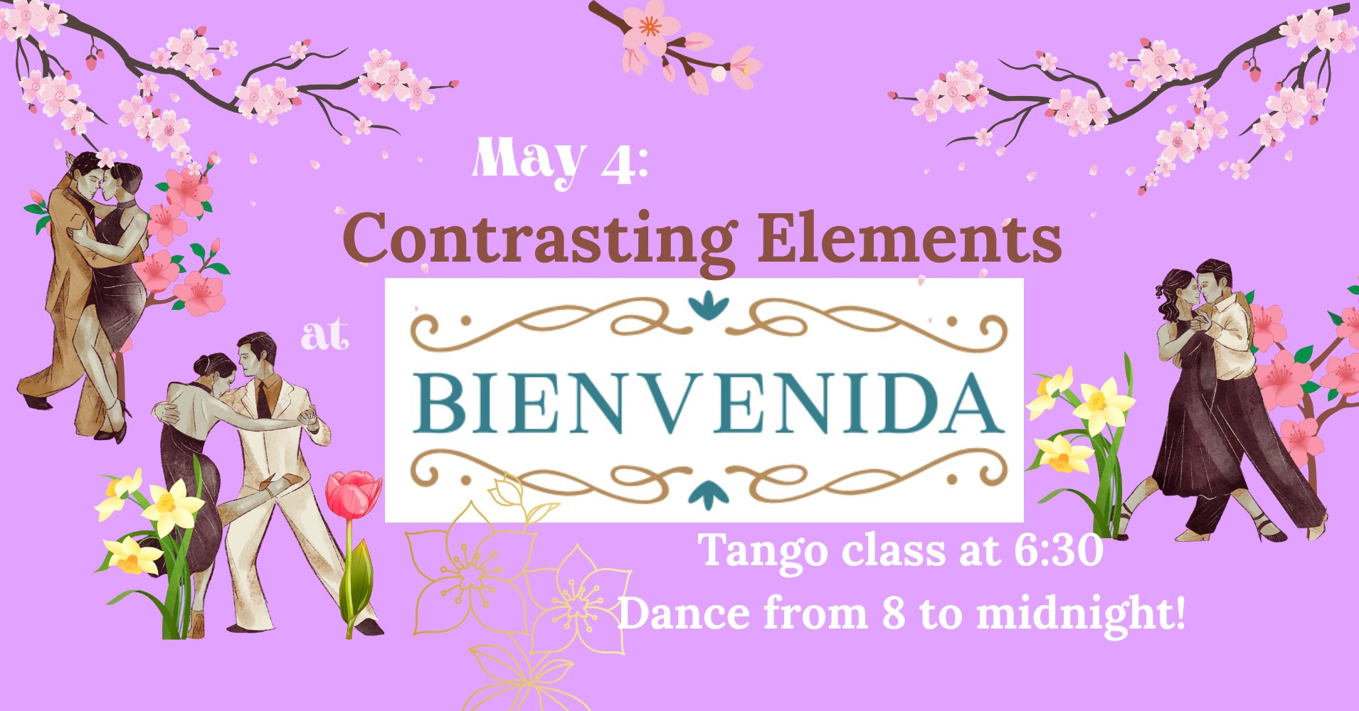Two Contrasting Elements ~ at Bienvenida Milonga