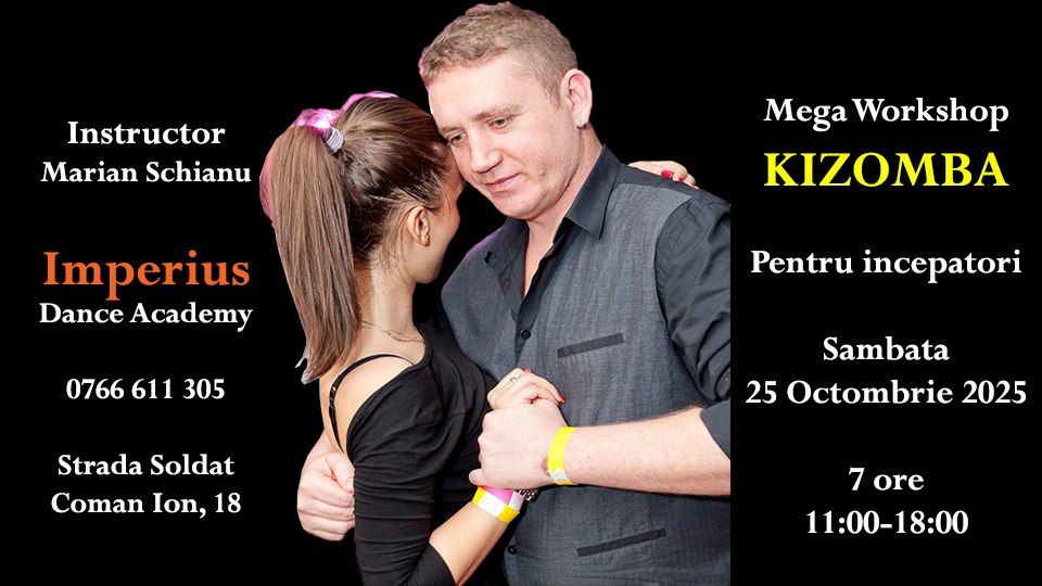 🕺 Bootcamp Kizomba pentru Începători (Tango-ul Angolez) 💃