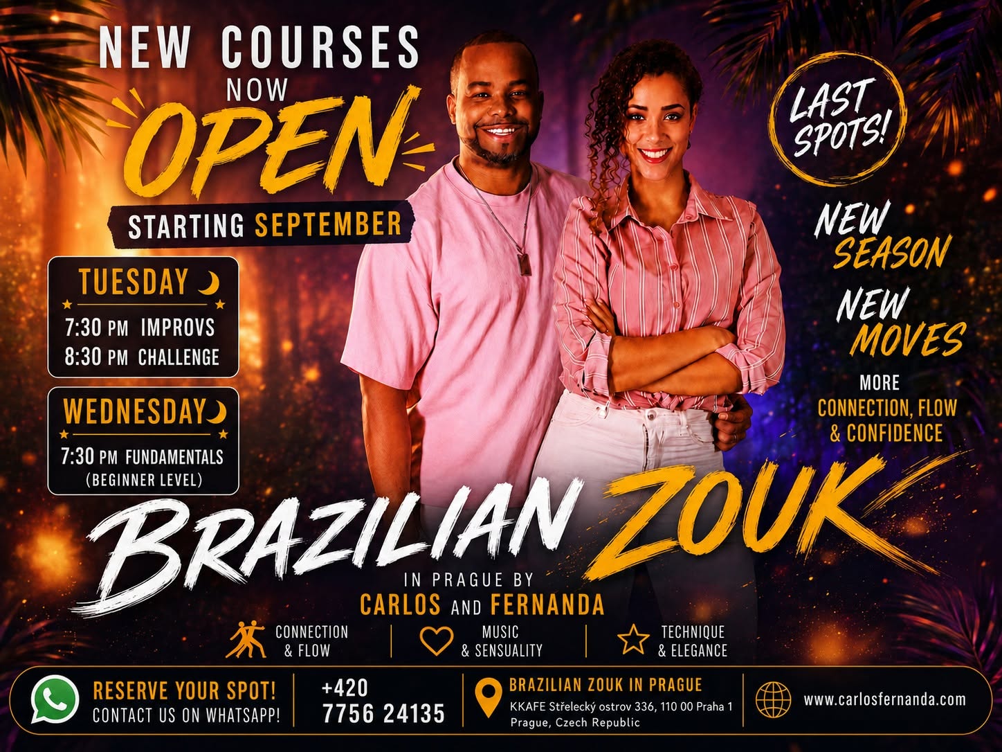 đĽ NEW BRAZILIAN ZOUK COURSES IN PRAGUE SEPTEMBER 2026 đĽ