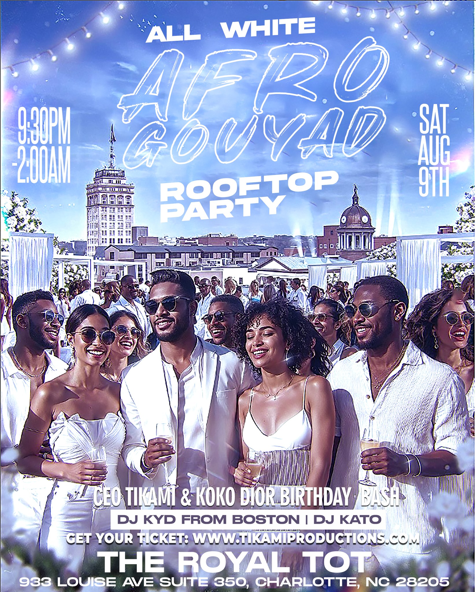 THE ALL WHITE AFRO KONPA ROOFTOP EXPERIENCE