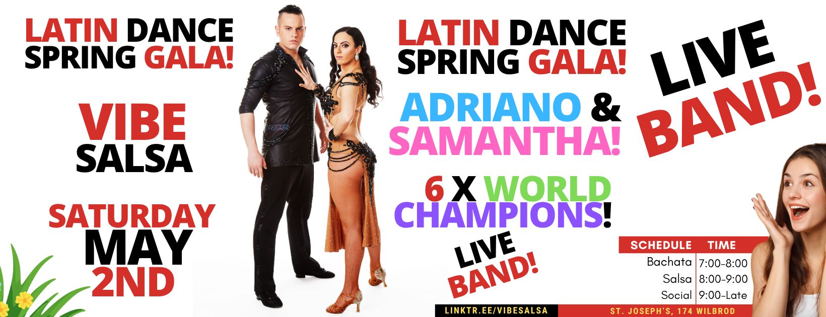 π¨ Latin Dance Spring Gala!! π¨!! ππΊ Gala de Printemps!! π₯³ LIVE BANDπΆ + World Champs!!ππ