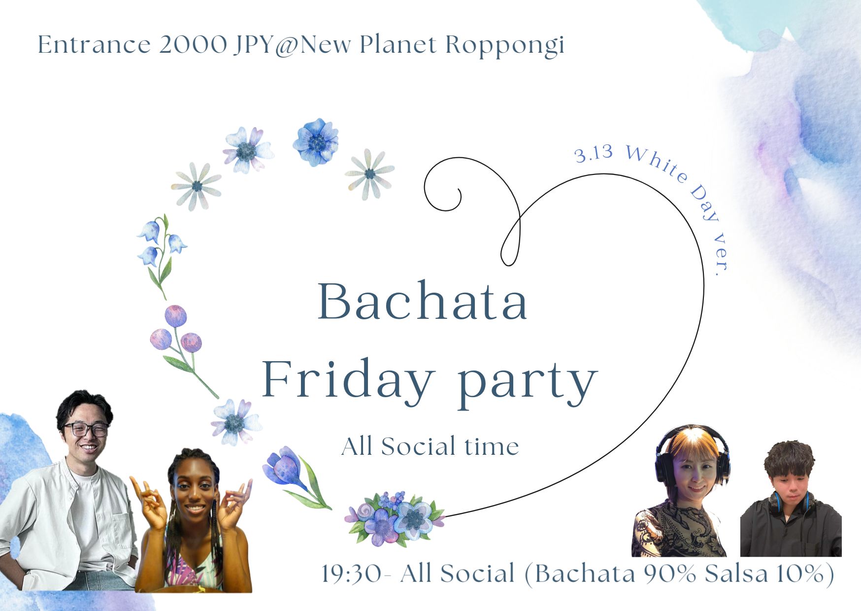 【飲放題付】Bachata Friday Party