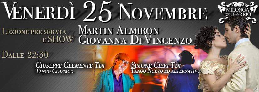 Ven25 al Barrio Milonga con Show