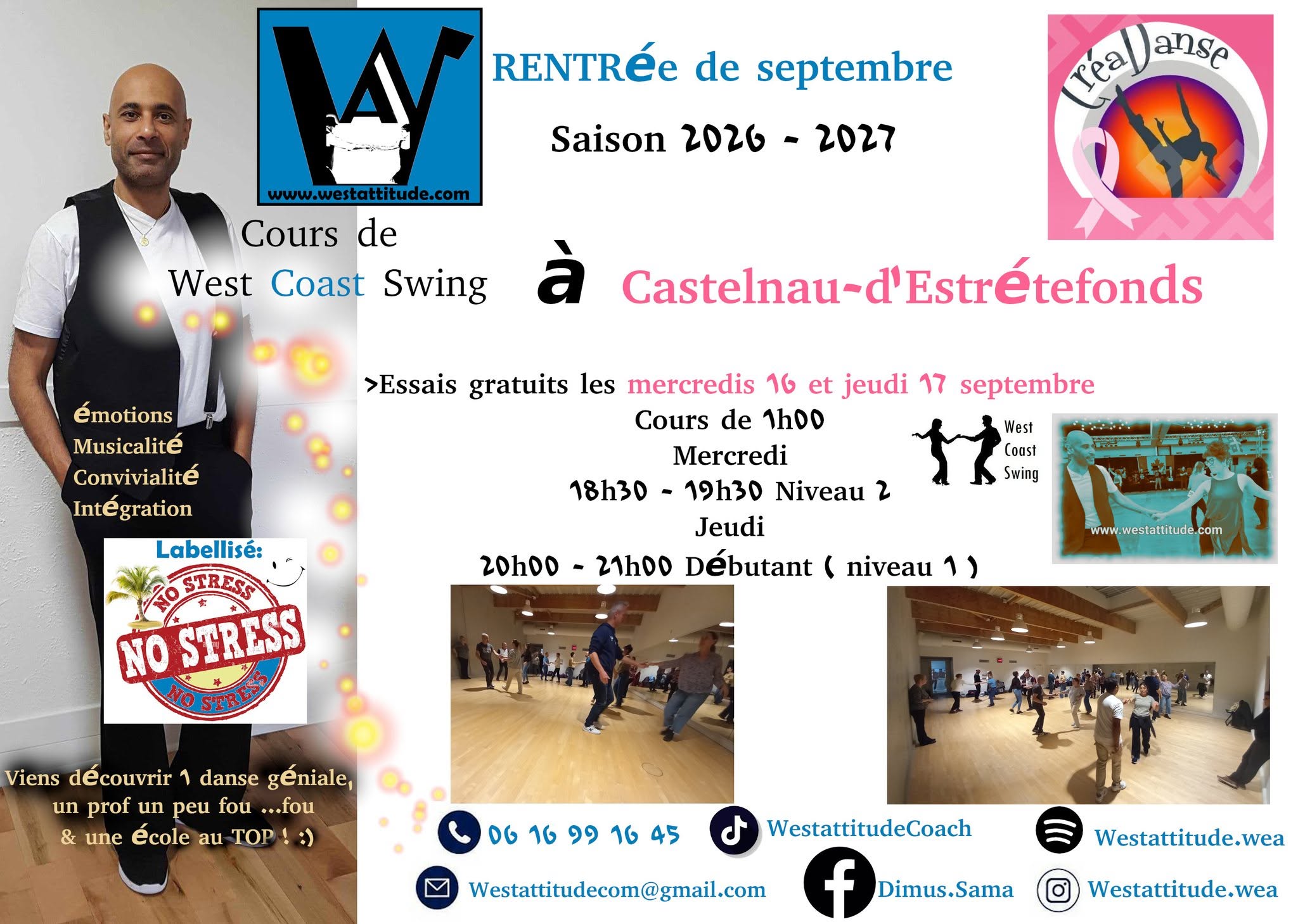 Sept 2026 Rentrée West Coast Swing à Castenau-d'Etrétefonds
