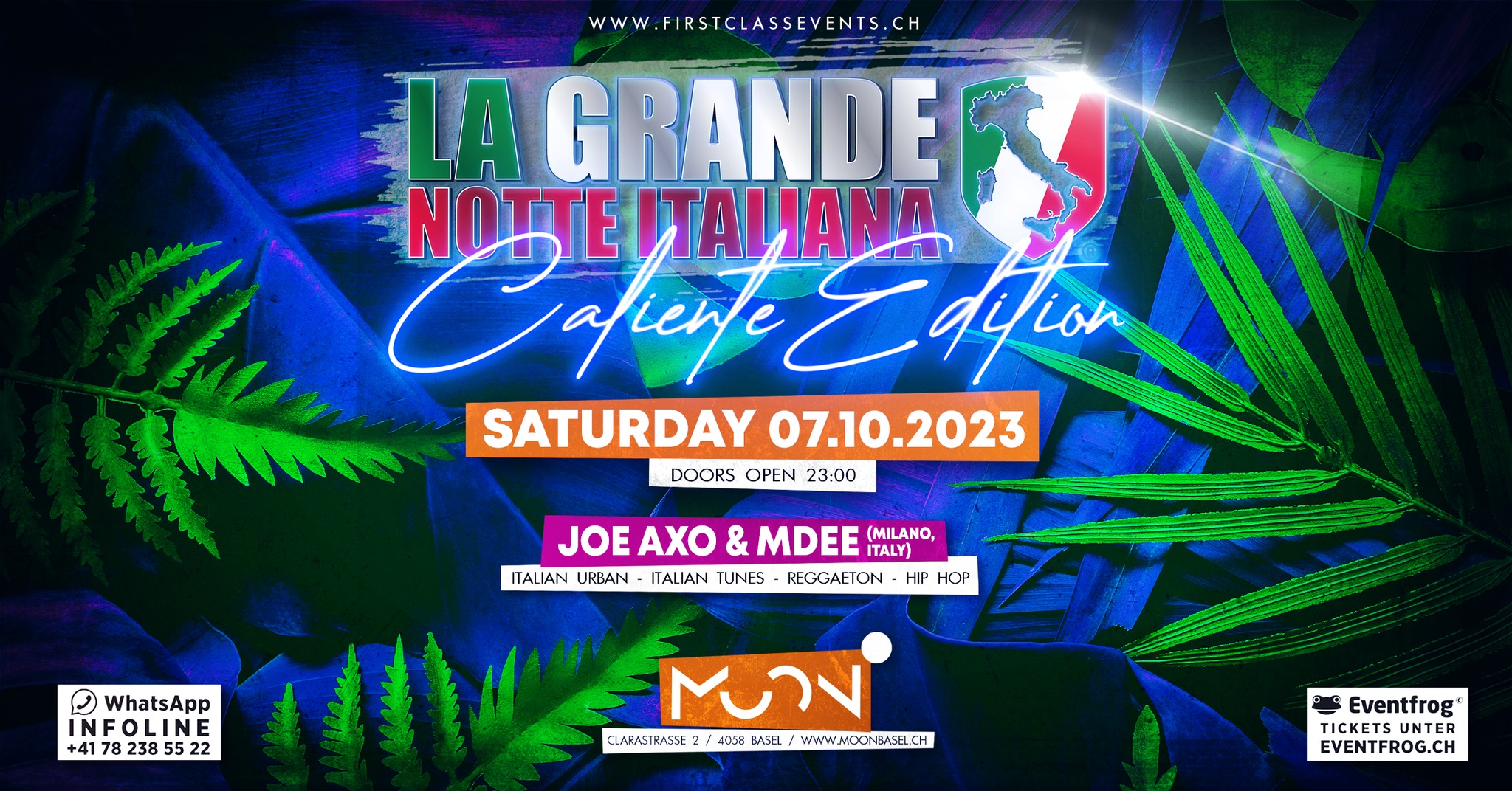 07.10 La Grande Notte Italiana Caliente Edition • Moon Club Basel