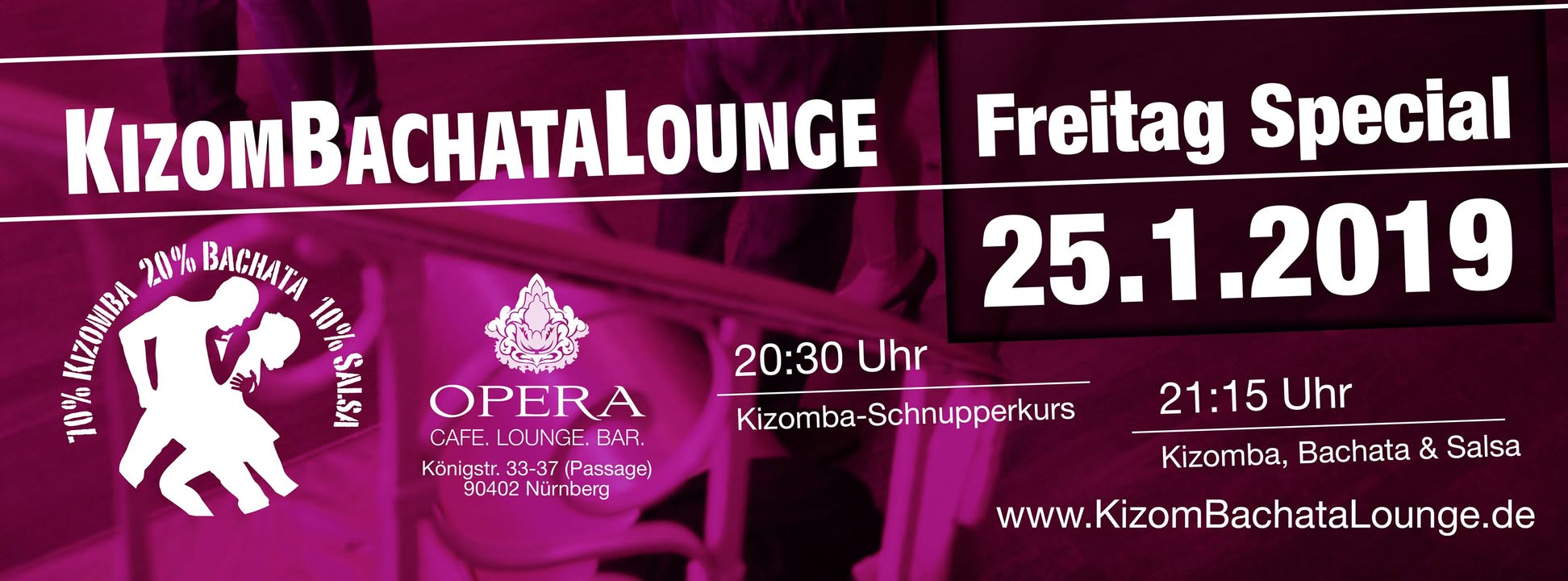 KizomBachataLounge im Opera am Freitag
