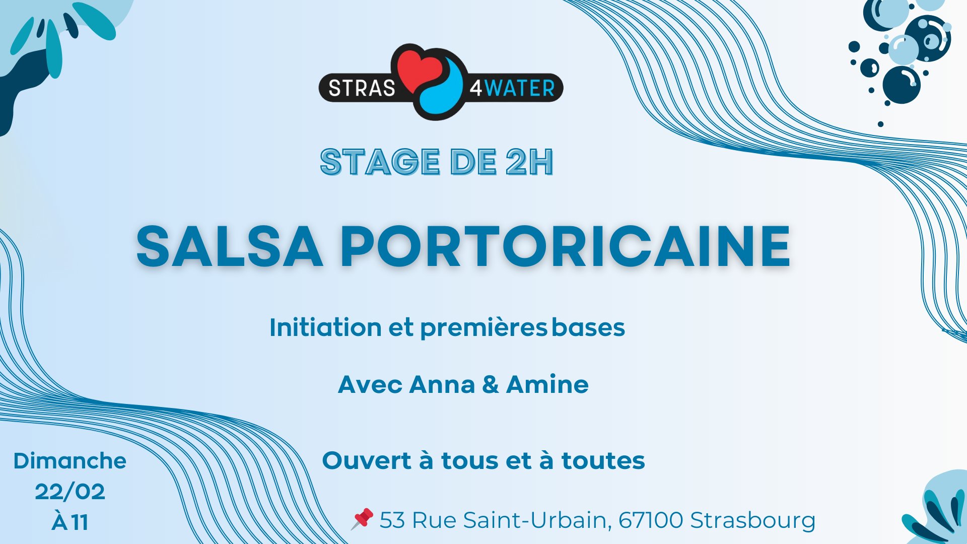 💙❤️ STAGE DE 2H SALSA PORTORICAINE ❤️💙