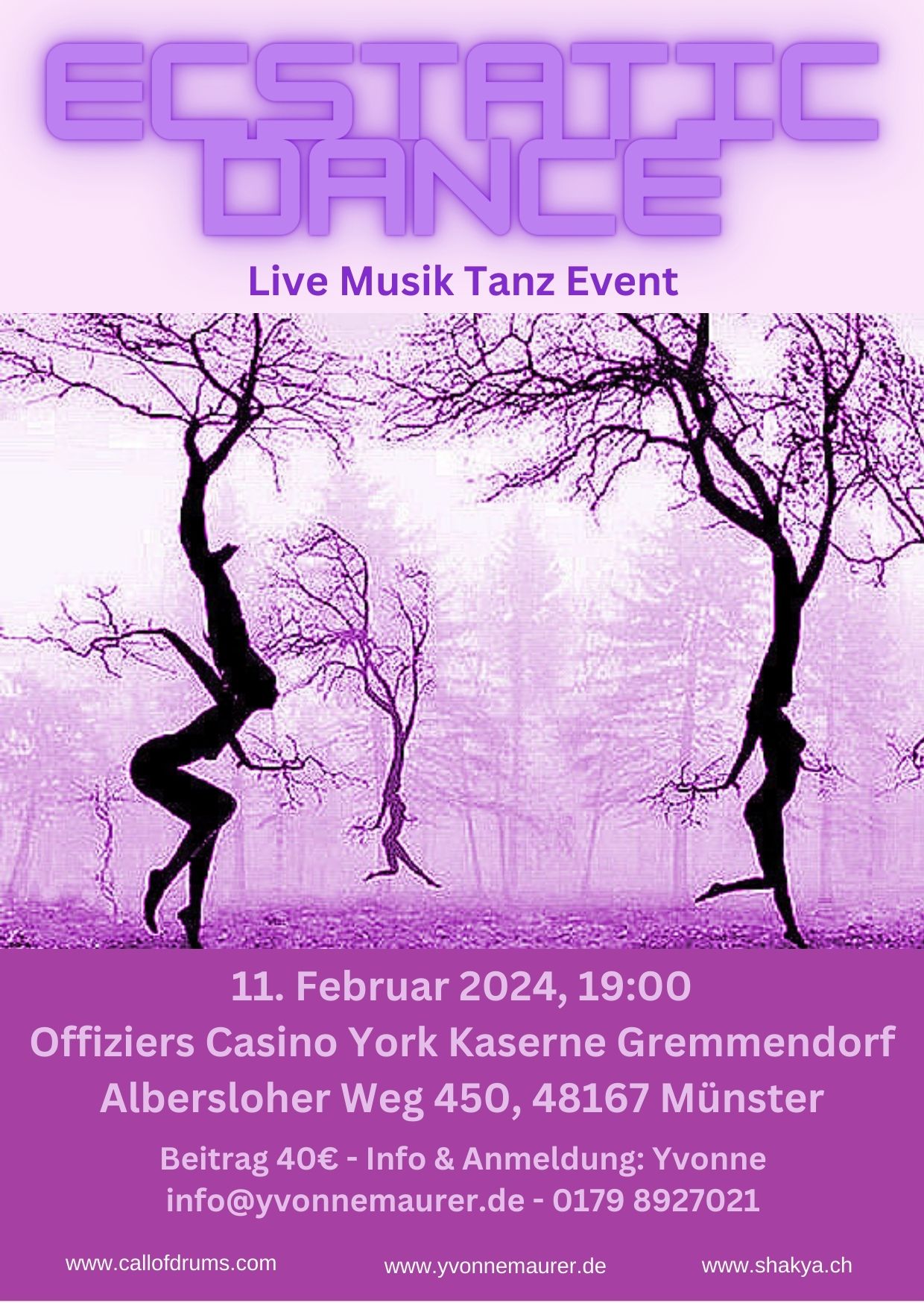 ECSTATIC DANCE Live mit Yvonne, Rishi & Shakya