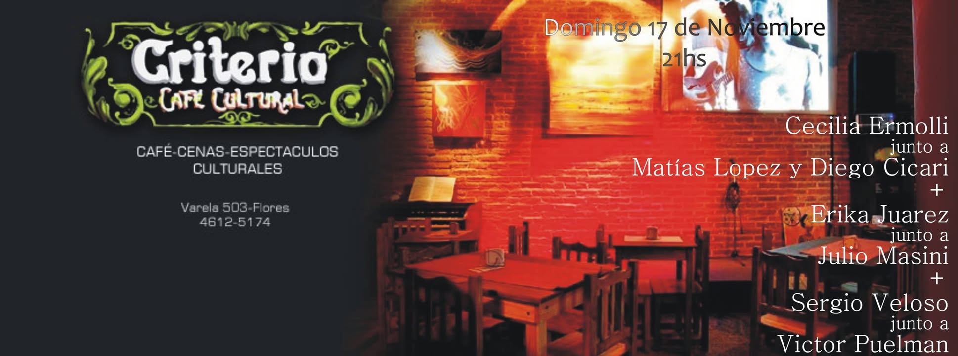 Noche de TANGO y FOLKLORE en CRITERIO Bar Cultural