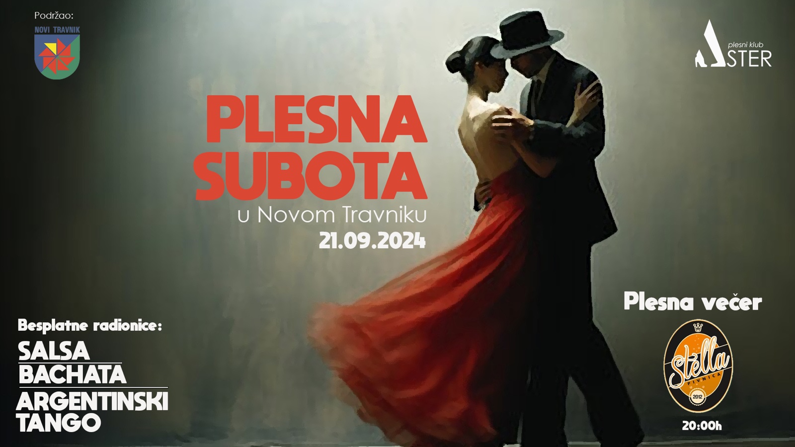 Plesna subota u Novom Travniku: Besplatne radionice plesa