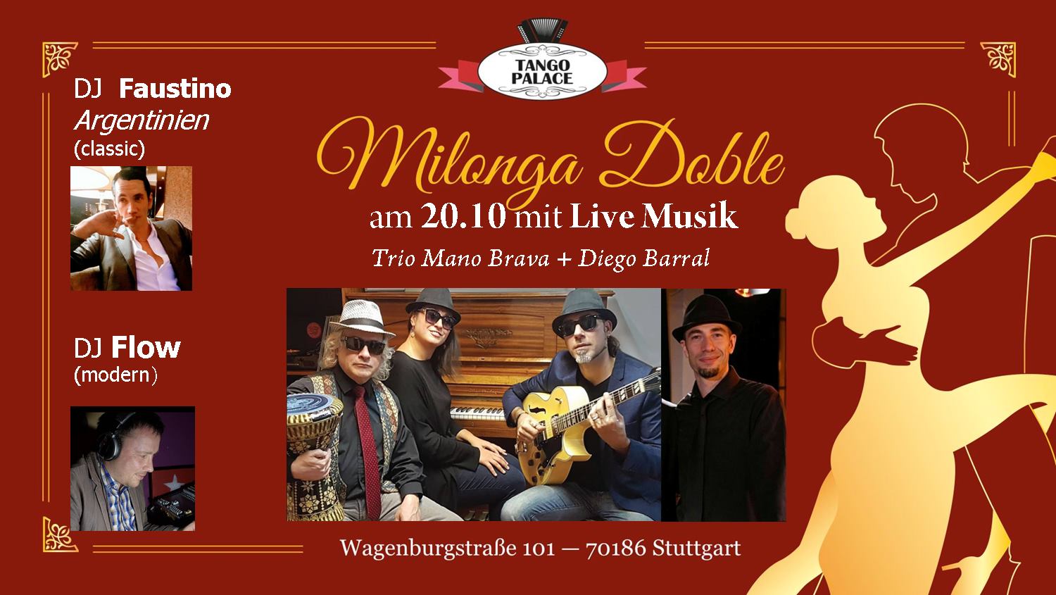 Milonga Doble mit Live Musik in Tango Palace